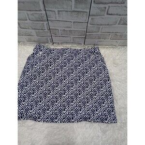 Rafaella Women's Comfort Pull On Stretch Skort #RSBSE091  Size XL Blue/White